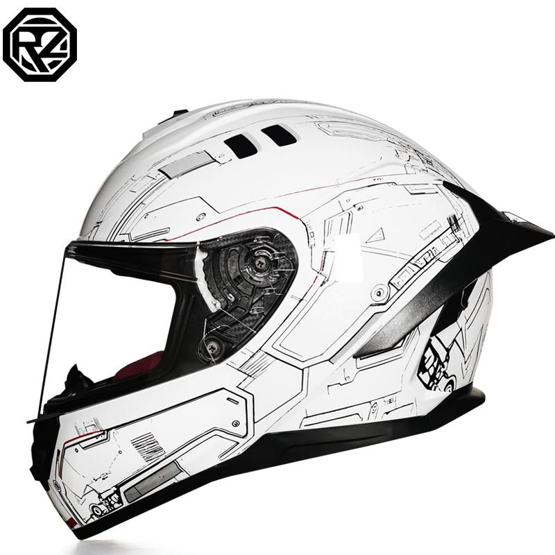 ORZ-966-Full Coverage Motorbike Helmet Single Lens DOT Standard High Toughness Shell Daily Street Riding Protection Helmet