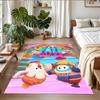 Anti‑Slip Crystal Velvet Floor Rug, Fall Guys Design Carpet for Indoor Living Bedroom Home Decoration