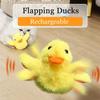 Intelligentes Katzenspielzeug mit flatternder Ente, interaktives elektrisches Vogelspielzeug, waschbares Plüschtier mit Vibrationssensor, Katzenspielzeug für Kätzchen