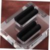 Cabilock Acrylic Double Slot Ring Display Stand Square Jewelry Display Organizer Home Store Stora...