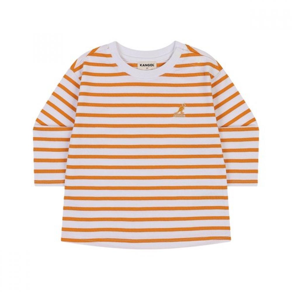 Kangol Kids STripe Long Sleeve T shirT Orange Sa 0d06 oranges/110