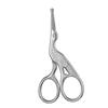 Stainless Steel Hair Scissors - Enhanced Safety Round Tip Stork Scissors for Precise Eyebrow, Nose, Beard & Ear Hair Trimming