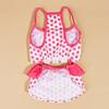 1 Set Pet Swimsuit Bright Colors Polka Dot Pattern Dog Swimwear Set Comfortable Pet Beachwear Pet Supplies