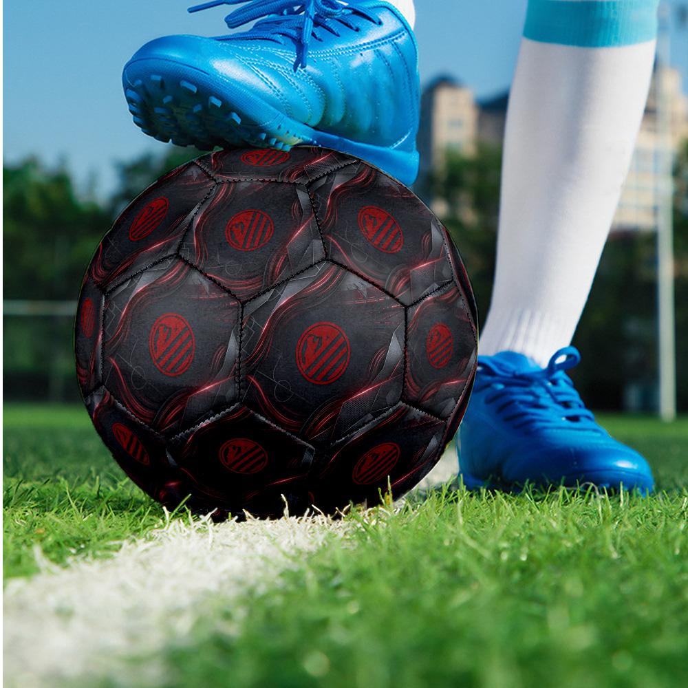 Pallone da calcio Tema Atletico Madrid Taglia 5 Pallone da calcio Tocco Morbido Pallone da calcio per Allenamento Professionale per Sport all'Aperto