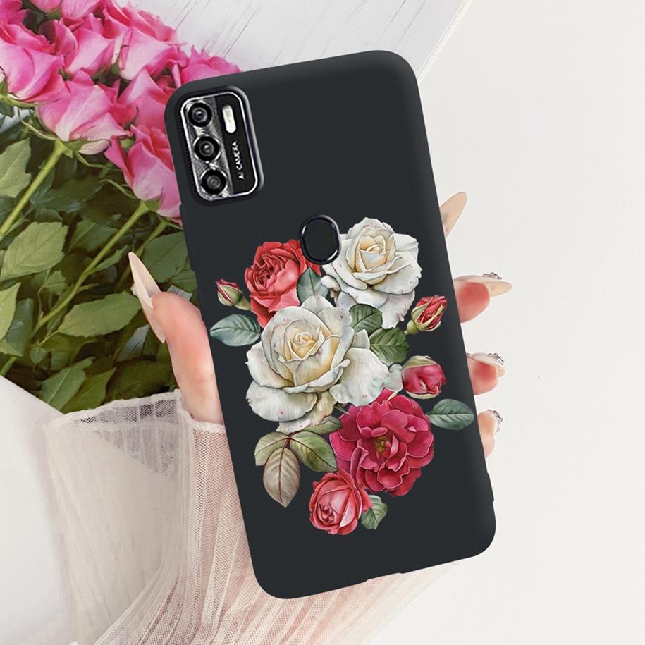 

Case For ZTE Blade L210 A7s 2020 A7020 Phone Cover Popular Flowers Soft Black Silicone Bumper For ZTE Blade V10 Vita V 10 Fundas ZTE Blade L210
