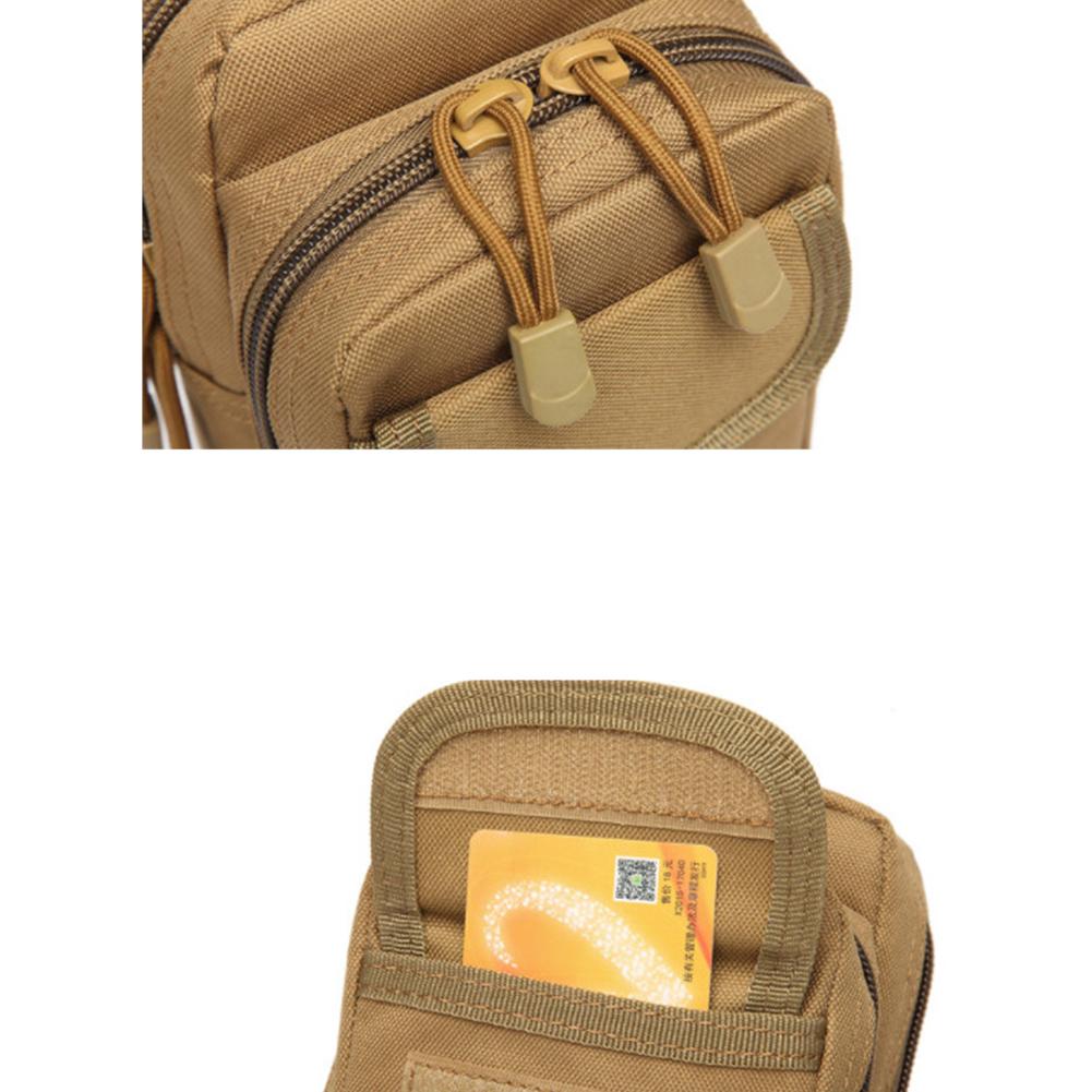 Outdoor  Sports  Waist  Bag Adventure Camouflage Small Waist Pouch 6-inch Mobile Phone Waist Bag