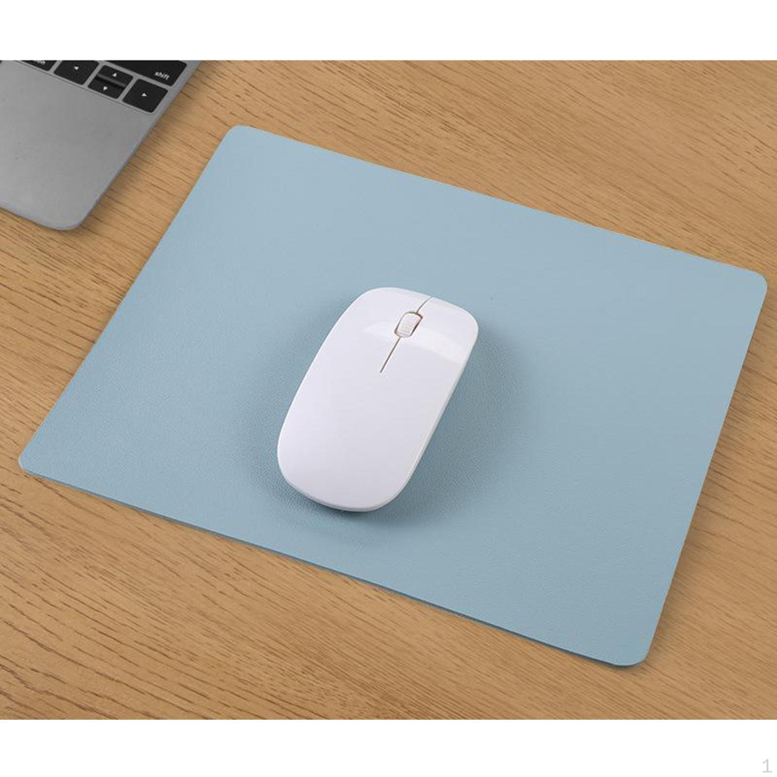 

, PU Leather Desk Mouse Pad, Durable Writing Pad for Work Game office and home Accessories - синій