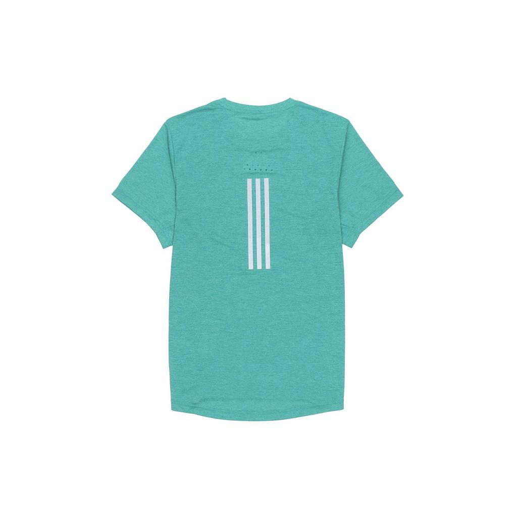 adidas T Shirts Men's Green Crew Neck Moderate Straight Fit HF4205