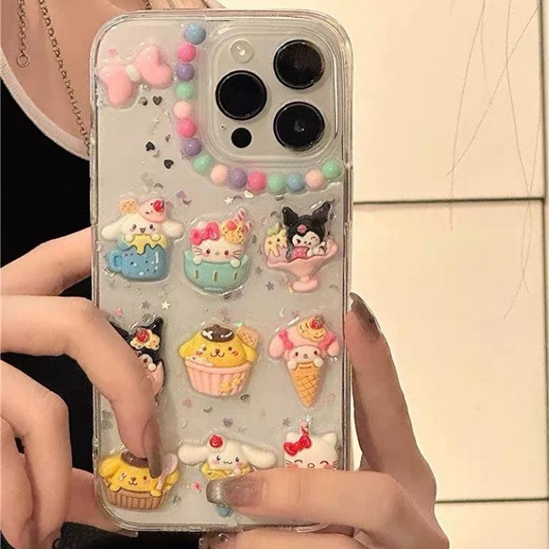 Sanrio Cartoon Ice Cream iPhone 15 Pro Max/14 Pro/13 Pro Max Case