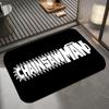 Anime C-Chainsaw Man Floor Mat Diatomite Bath Mat, Quick Dry Absorbent Non-Slip Door Mat