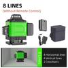 8/12/16 Lines Indoor/Outdoor Professional Green Lines Laser Level High-precision Automatic Self-Leveling Measuring Tools