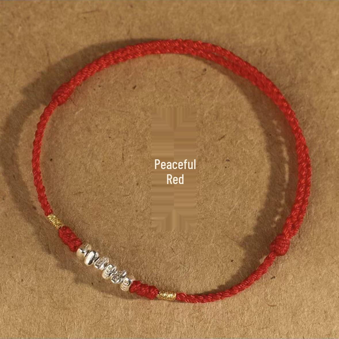 

Red Beaded String Zodiac Bracelet for Women & Men - Ultra-fine Woven Good Luck Accessory