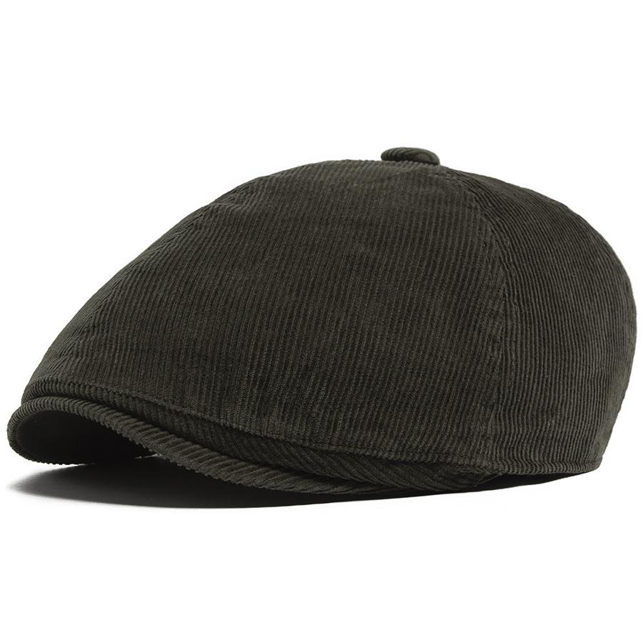 Fashion Corduroy Hat Beret Spring Autumn Warm Men Women's Flat Cap Vintage Casual Newsboy Baseball Caps Soft Retro Hats Unisex