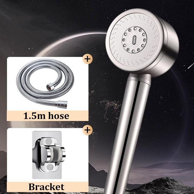 304 Edelstahl Duschdüsenfilter Booster Großes Wasservolumen Handheld Haushalt Universelles Duschkopfset