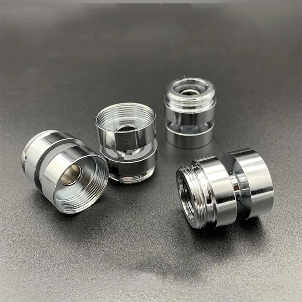 Stainless Steel M22 Faucet Adapter 360° Rotating Faucet Aerator Connector Adjustable Stainless Steel Kitchen Faucet Fittings
