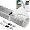 Conditioner Hose Cover Wrap with 2   Buckle Straps, Cotton Dust Proof AC Hose Insulated Cover Wrap for 5.9 Inch Diameter   Conditioner