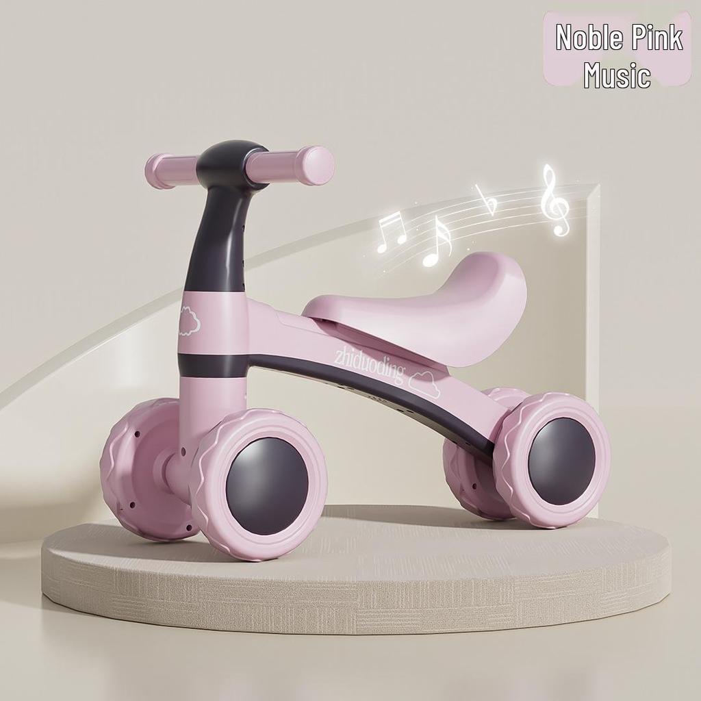 4-Wheel Pedal-Free Balance Bike for Toddlers (1-3 Years) - Baby Gliding Strider