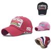 Cappellino da baseball in cotone lavato premium con lettere ricamate 3D