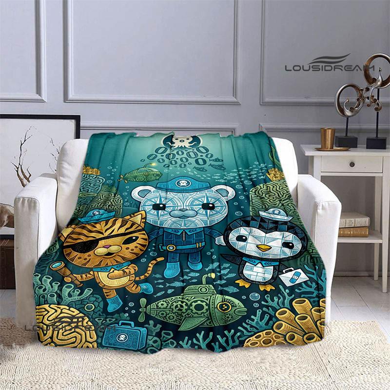 3D The-Octonauts printed blankets picnic blanket Warm Flannel blankets Soft and comfortable blanket bed linings Birthday Gift