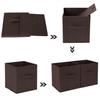 Foldable Open-Top Toy Storage Bin and Wardrobe Organizer