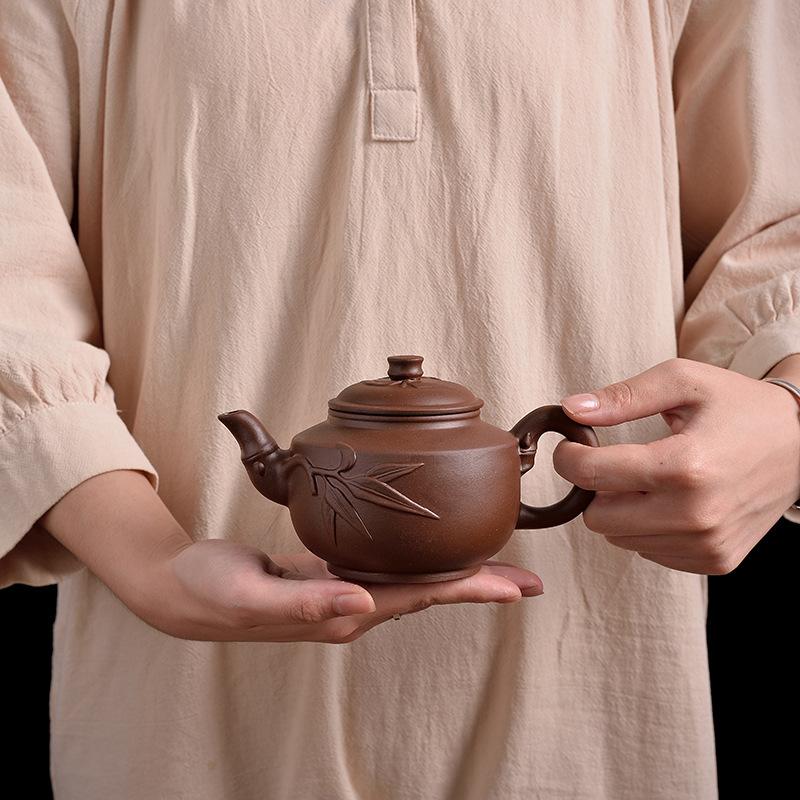 Zisha Pot Large Capacity Teapot Tea Maker Handmade Ceramic Household Kung Fu Tea Set Teacup Set