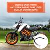 look-2Pcs Motorcycle Turn Signal Wiring Harness Connector Turn Signal Plug Adapter for
