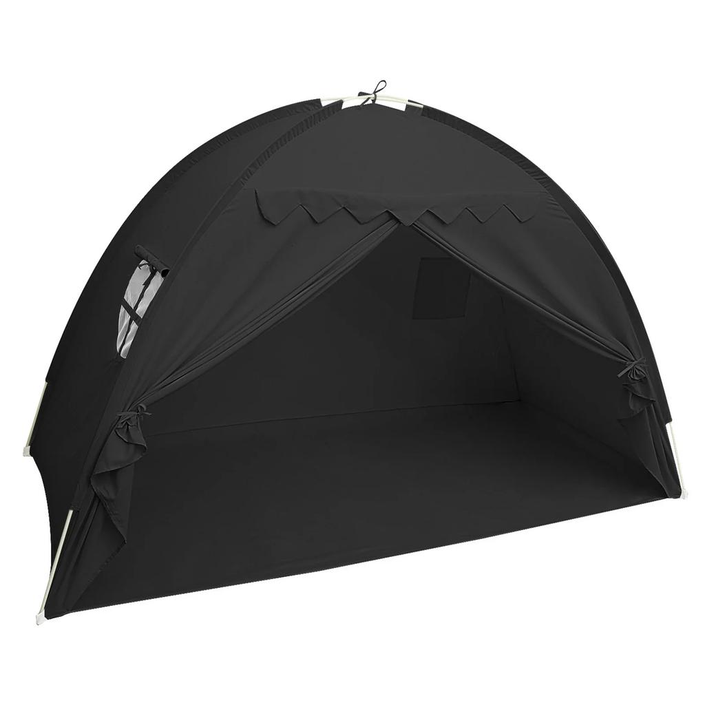 Kids Indoor Game Toy House Tent Bed Canopy Tent Versatile Blackout Sleeping Tent Large Privacy Space for Toddlers Gift