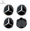 4pcs 60mm Black Silver Car Wheel Cap Badge Logo Cover For Mercedes Benz W176 W177 W204 W205 W212 W213 W206 X156 X253 W117 W166 z1