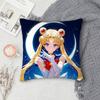 S-Sailor Moon Double-Sided Printed Square Pillow Cover Decorative Cushion Cover For Sofa Bedroom Bedside