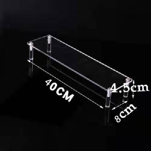 Ladder Acrylic Display Stand for Funko Figures,Cosmetics,Cupcake Perfume,Doll;Display Riser Rack Shelf for Decoration Organizer