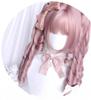 Lolita Wig with Vertical Rolls and Featuring Fluffy Curls and a Includes a Net for Added Heat Resistance and Perfect for Everyday or Everyday Pink