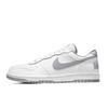 Nike Big Bamboo Shadow Horse Tracks Leather Abrasion Resistant Breathable Low top Skateboard Shoes Men's Gray White 355152-106(Team60-)
