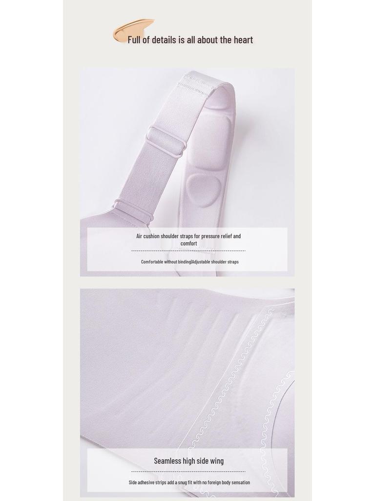 High Elastic Seamless Plus Size Wire-Free Bra with Bunny Ears