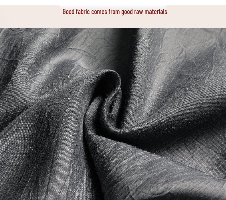 Breathable Ice Silk Tang Suit: Men's Summer Short-Sleeve Shirt & Pants Set for Middle-Aged and Elderly