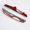 Front Fog Lights Lamps Eyelid Eyebrow Strip Decoration Cover Trim For Toyota Corolla 2017 2018 ABS Chrome Accessories Exterior