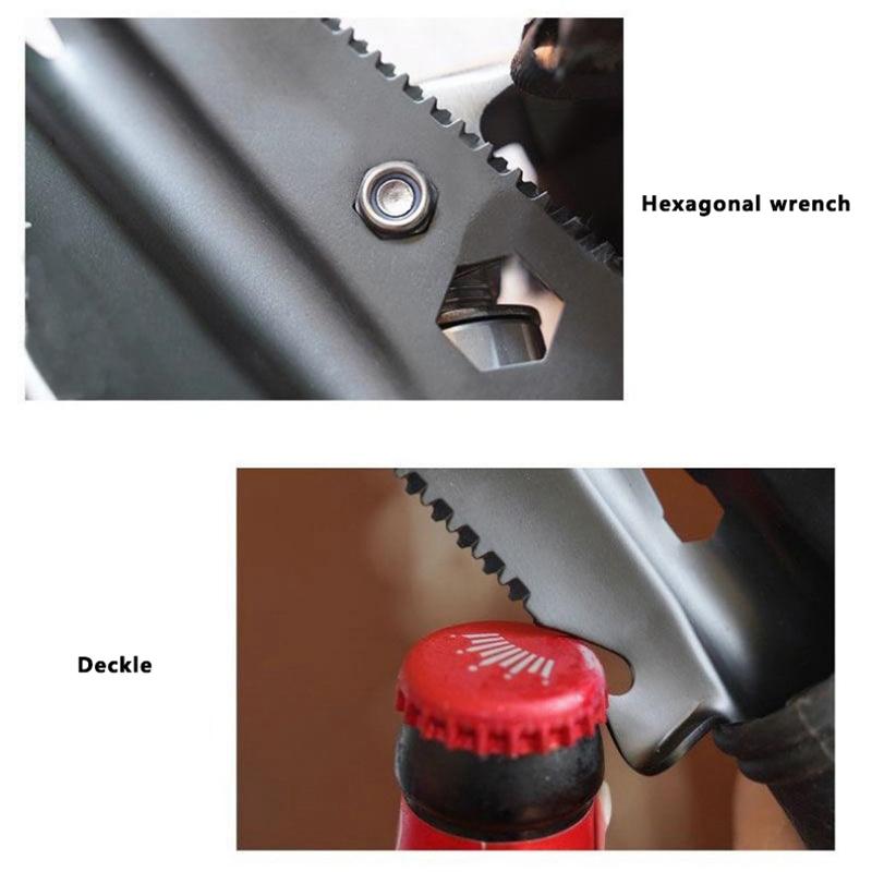 Outdoor Camping Schaufel, Multifunktionale Tragbare Ingenieurschaufel, Garten- und Gemüsegarten Handschaufel Stahl Tragbar