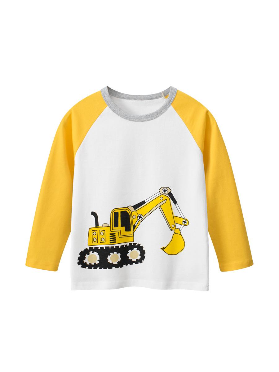 

Футболка с длинными рукавами для детей 27Kids Cross-Border - модный мужской дизайн для малышей на осень 2025 года 90 cm