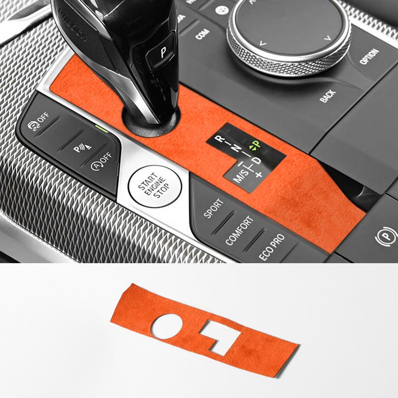 Made of Alcanrata For BMW G20 G22 G07 F44 I4 G29 X3 G01 X5 G05 G06 Gear Shifter Panel Frame Sticker Car Interior Trim Accesso