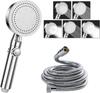 High Pressure Shower Head Showerheads with Hose Water Saving One-Key Stop Spray Nozzle Bathroom Accessories 5 Modes Adjustable