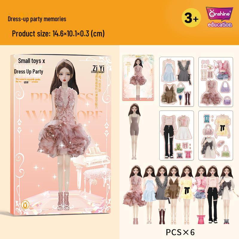 

Creative Magnetic Dress-Up Set: Reusable Fashion Stickers for Kids - Storage Wardrobe Toy for Kindergarten Fun