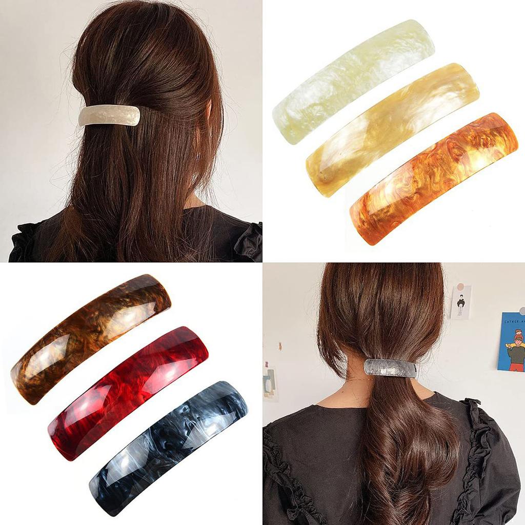 Fermaglio per Capelli Stiloso Oversize Trendy Clip Laterale Coda di Cavallo Dolce Semplice Trendy Dolce Realistico Foto Props