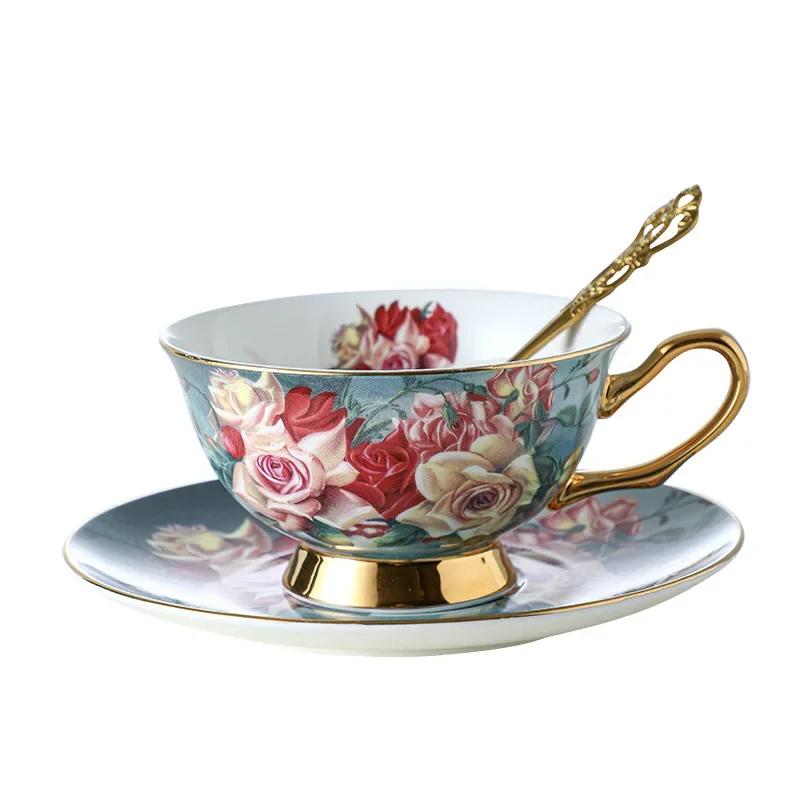 Ceașă de cafea alege set de ceai european pentru ceai de după-amiază din porcelană din ceramică cutie cadou cadou Gaoyan premium pentru export