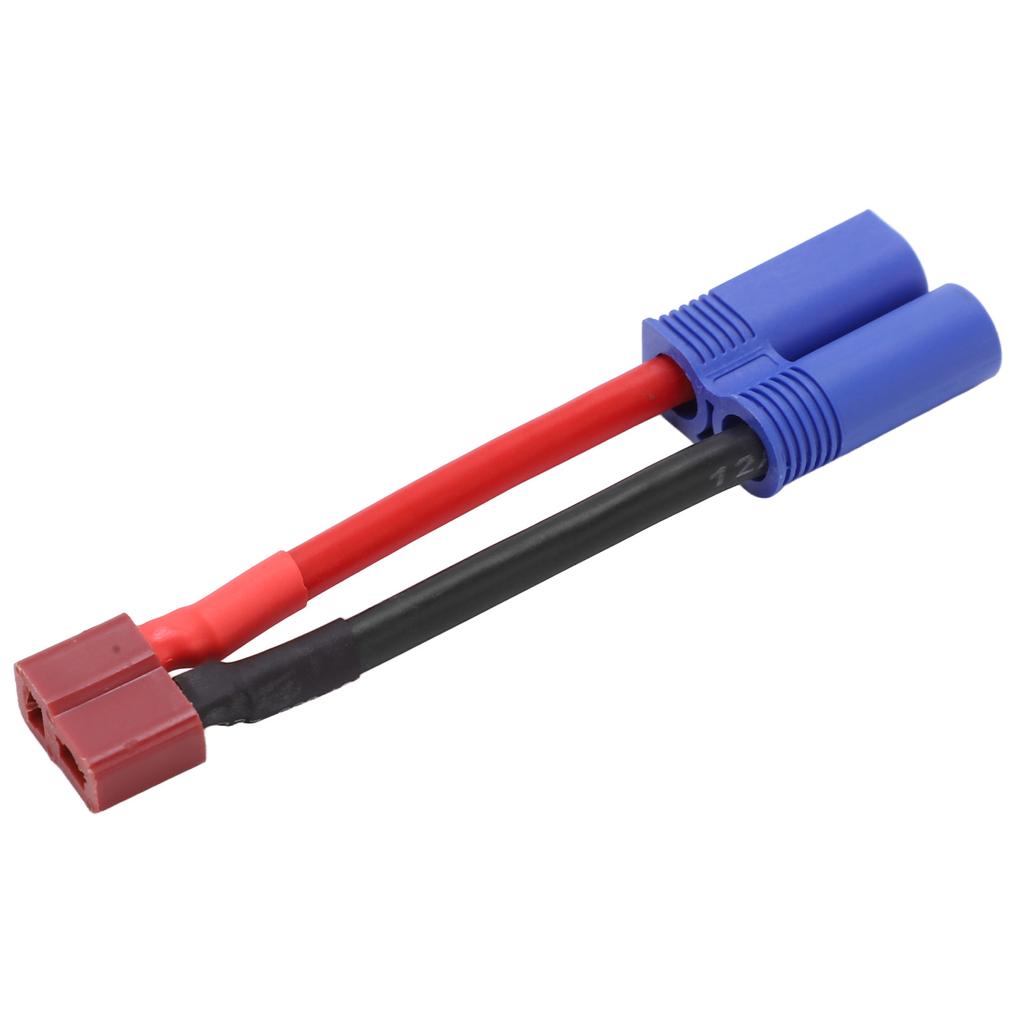 T Female To EC5 Male Wire Reliable Connection Short Circuit Protection 12AWG T Plug Connector for RC Car  Aircraft Model