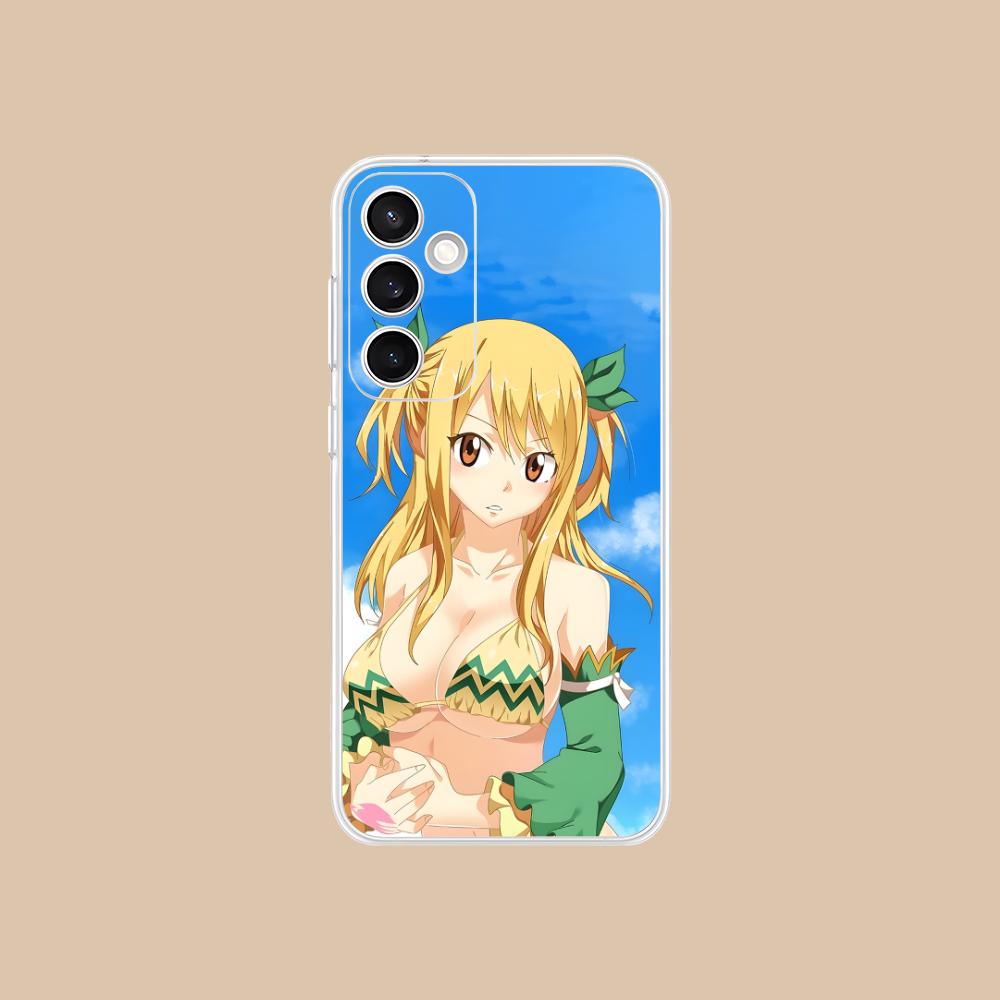

Fairy Tail Lucy Mobile Phone Case for Samsung Galaxy S25 S24 S23 S22 S21Plus FE Ultra Clear Colorful Cover Pretty Smartphone Galaxy S21 FE 5G