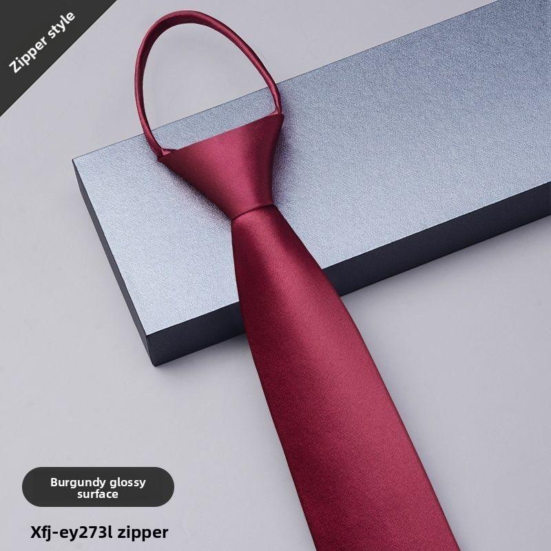 Krawatte für Herren mit Reißverschluss für formelle Geschäfts- und Hochzeitskleidung