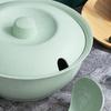 Straw Soup Pot Set Noodles Bowl Resistant With Lid Spoon