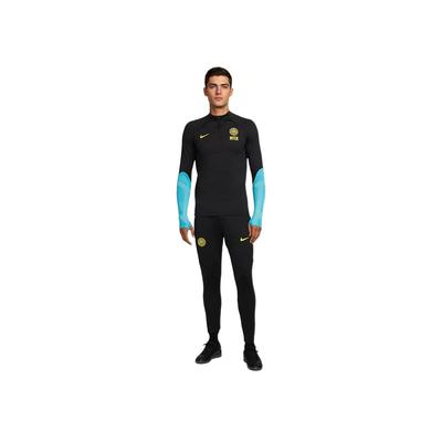 Inter Mailand Strike Drill Top Outdoor Casual Sport Pullover Langarm Fußballshirt Herren Tops Schwarz Gelb DN2813-010