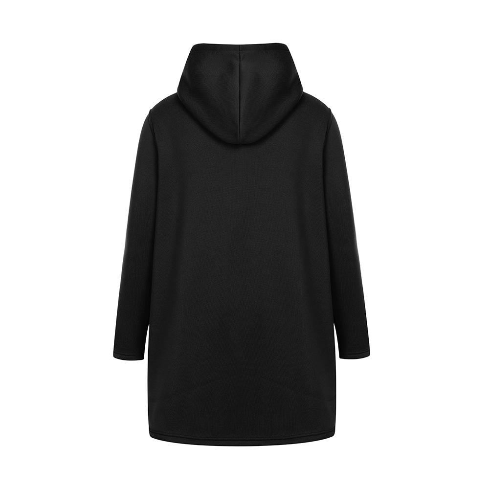 Long Sleeve Oversized Vintage Hoodies Casual Loose Women Spring Autumn Winter Sweatshirt Coat