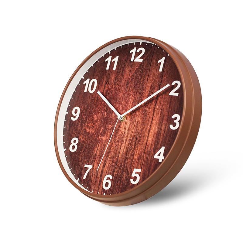 European Classic Luxury Art Deco Retro Vintage Plastic Quartz Analog Wall Clock for Home Decoration