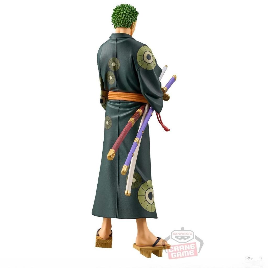 Anime One Piece Figura DXF Paese di Wano 17cm Vinsmoke Sanji Roronoa Zoro Modello Giocattolo Decorazione Collezione Regalo di Compleanno per Bambini